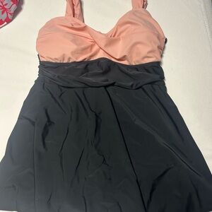Elegant Pink and Black Women's Swimsuit